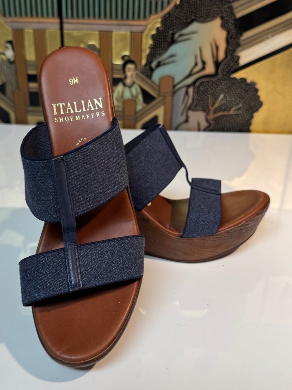 Size 9 Italian Shoemakers Wedge